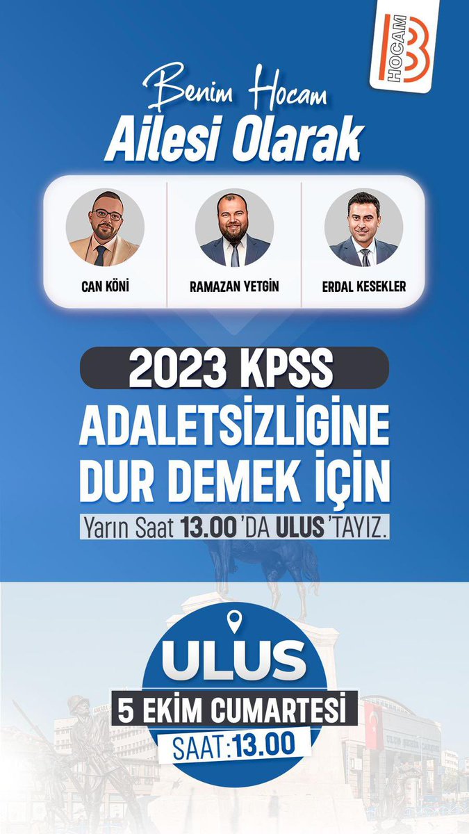 Yarın inşallah oradayız…