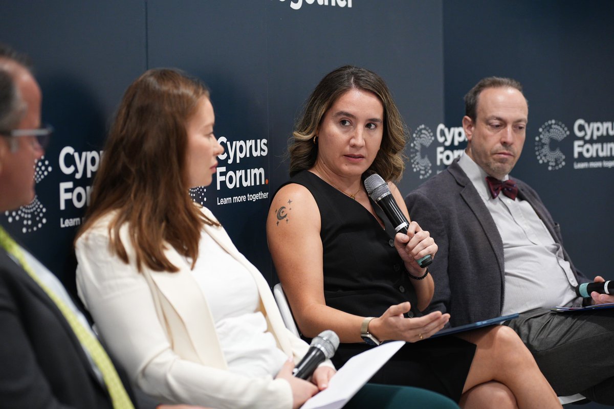 On the stage of#CyprusForum by InnoEUsphere and SUMO Technologies “Influencing European Training Policies for the Twin Transition” with <a href="/MexisJai/">Jai Mexis</a>, <a href="/danielsp/">Daniel Spichtinger</a>, Folco Ciulli, Monika Banka, <a href="/KatusicVlatka/">Vlatka KATUSIC</a>, Christina Achilleos.