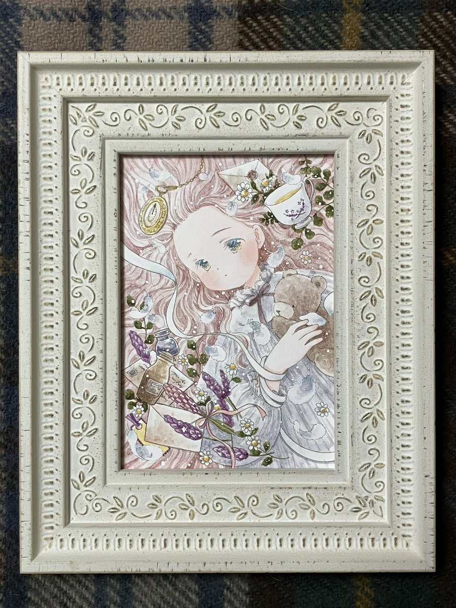 「ラベンダーの眠り」|神谷かおり🌸ドローイングモール🌸羽根としっぽ展🌸アリス展🌸コミティアのイラスト