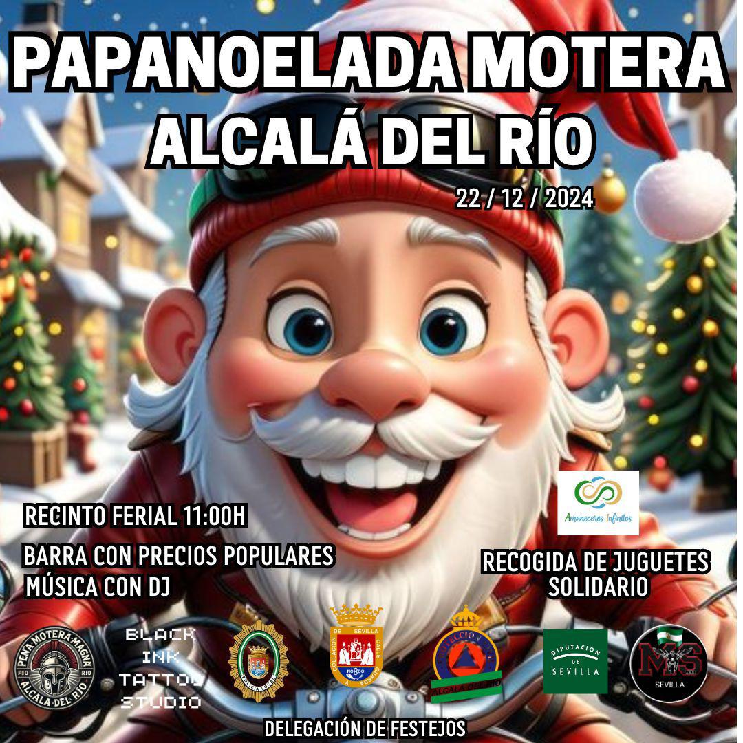 AytoAlcalaRio's tweet image. La Delegación de Festejos nos trae una nueva iniciativa para nuestro pueblo. El 22 de diciembre, a las puertas de una nueva Navidad, se celebrará la I PapaNoelada Motera, con recaudación solidaria de juguetes.

ℹ️ #AytoAlcaládelRío