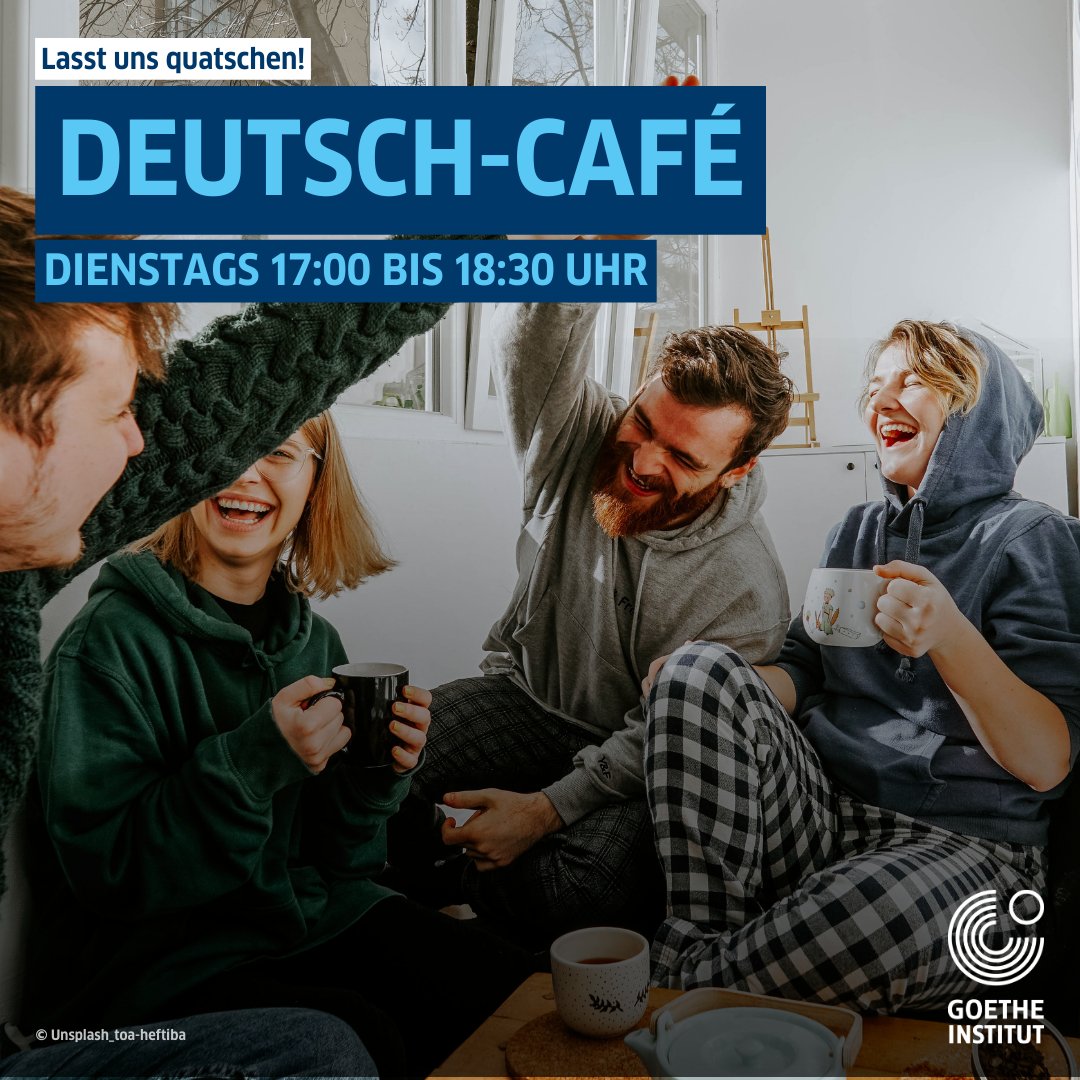 ¡Con la primavera llega el Deutsch-Café! ☕🇩🇪⁣⁣⁣⁣ El espacio ideal para practicar tu alemán con otrxs participantes en un ambiente relajado. ⁣⁣⁣⁣⁣⁣⁣⁣⁣⁣⁣
goethe.de/ins/ar/es/ver.…