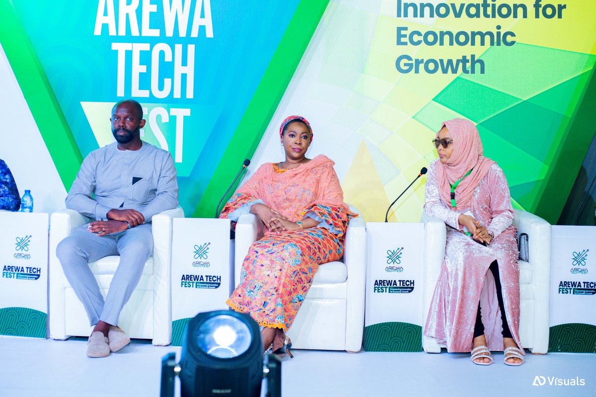 ArewaTechFest's tweet image. The #Tech4Good panel was a standout session, with enlightening discussions on how social enterprises can drive positive change across Nigeria. 
Panelists: 
@AishaSalis
@deeny05
@SuperSanusi 
#JamilaMohammed
Moderator: @minibaby

#TechForGood #Innovation #ArewaTech