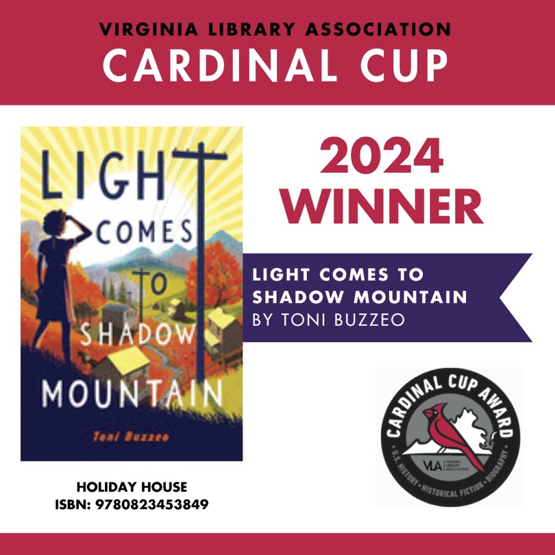 What an honor to be this year's winner of the VLA Cardinal Cup Award for historical fiction! Thank you to the committee and to @holidayhousebks.