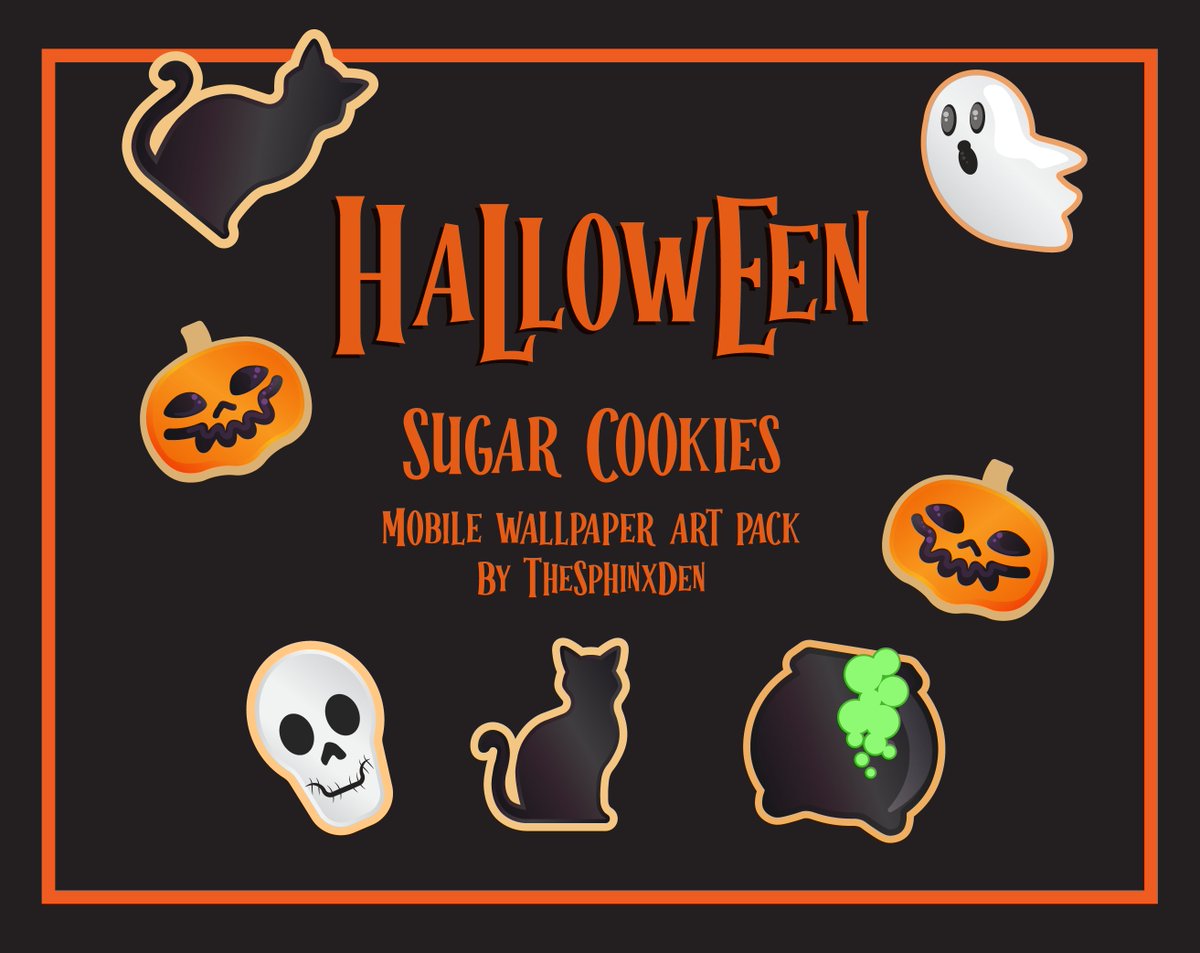 TheSphinxDen's tweet image. It's October. Here's a fun Halloween sugar cookie themed art pack for your mobile wallpaper needs. Tips are never required but always appreciated! 👻🎃🍪
#halloween #art #digitalartb #download #cute
thesphinxden.itch.io/halloween-suga…