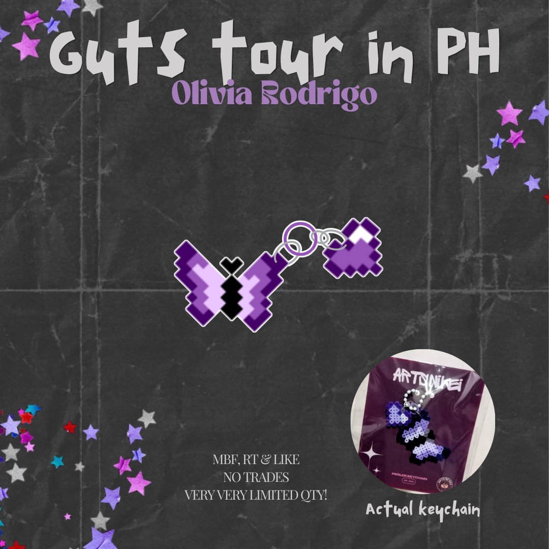 🦋GUTS TOUR in PH🦋

- mbf, like &amp; rt
- limited qty
- time &amp; place: will update under this thread

#GutsWorldTourPH #GUTSWorldTourManila #GUTSWorldTour #GUTSTourManila #GUTSinManila #OliviaRodrigo
