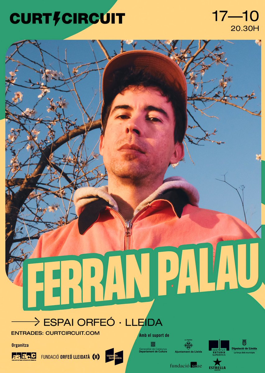 🎈FERRAN PALAU presenta a l’Espai Orfeó el seu esperadíssim últim treball “Plora Aquí” el 17 d’octubre a les 20.30h 🎈

👉🏻Aquest nou treball promet un concepte renovat, transportant els oients a un món orgànic i real, impregnat de nostàlgia pels “monstres” del passat.