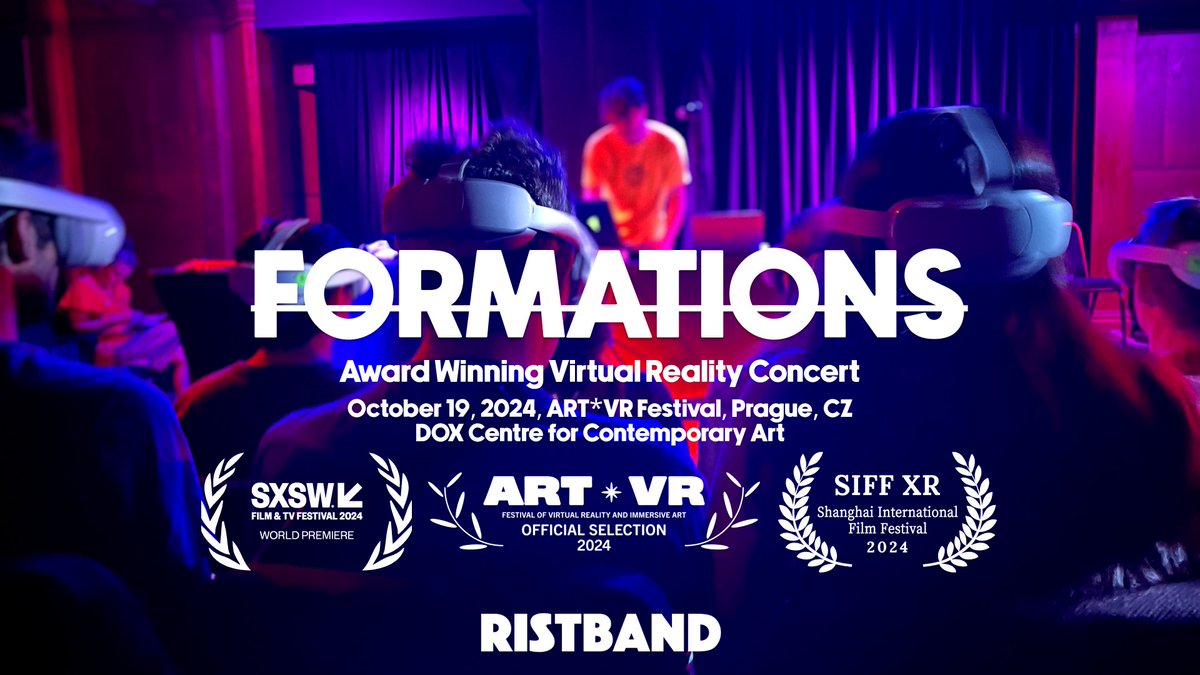 We're heading to Prague! October 19th our Mixed Reality Concert FORMATIONS will be performed as a part of the official selection and closing ceremony at the Art∗VR - Festival at the DOX Centre for Contemporary Art. See you there! 😊🎉 Have a great weekend everyone 🫶