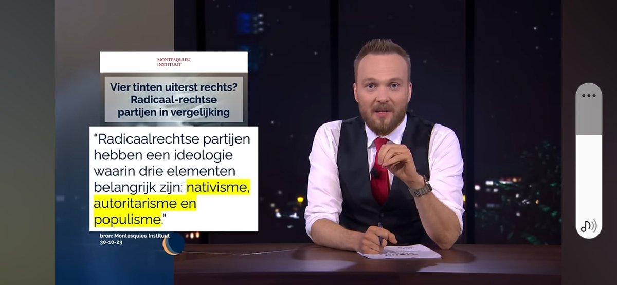 marcelbar8's tweet photo. Radicaalrechtse pp hebben 'n ideologie waarin centraal staan:
1. #Nativisme=> eigen volk eerst.
2. #Autoritarisme=> sterk geconcentreerde of gecentraliseerde overheidsmacht en beperkte oppositie.
3. #Populisme=>'t zich afzetten tegen de elite. Men kiest voor 't volk.

#Lubach https://t.co/qg9ndtH9lt