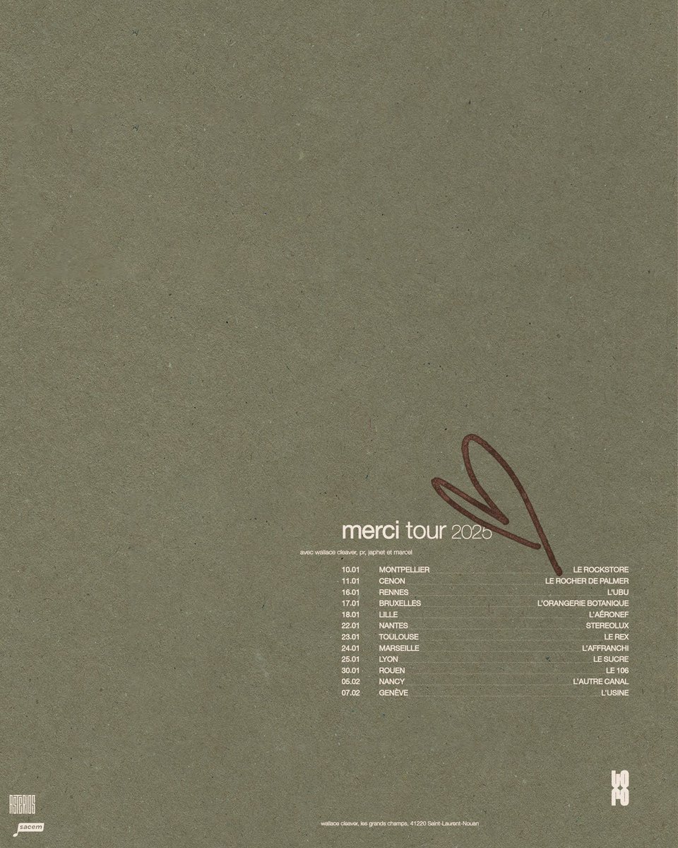 wallacecleaver_'s tweet image. merci tour 2025 🤍

linktr.ee/WallaceCleaver

à très vite,