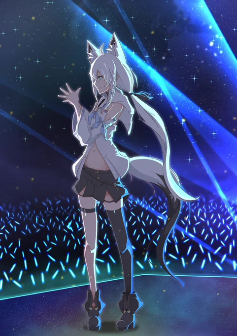 白上さんお誕生日おめでとうございますライブ楽しみです\\\\٩( 'ω' )و ////#白上フブキ生誕祭2024#絵フブキ 