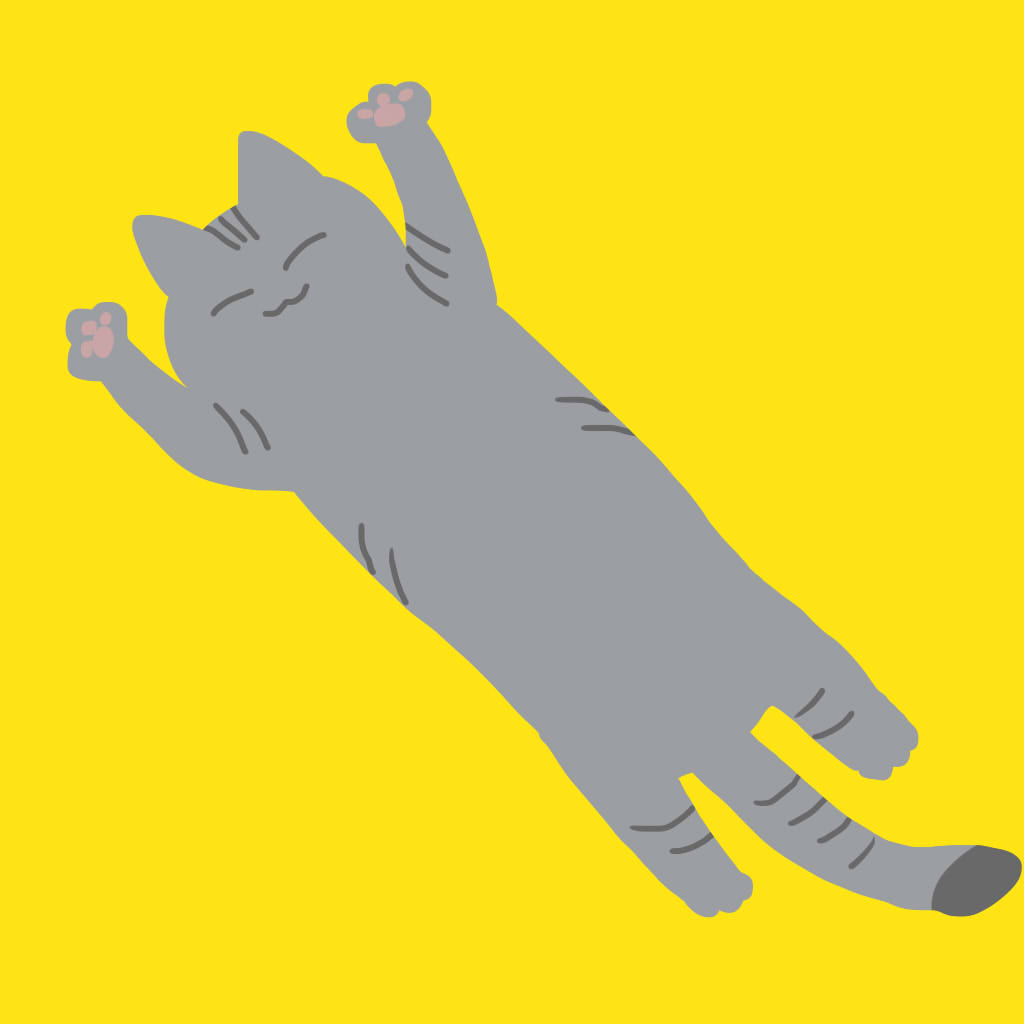「ねこねこねこねこ 」|いかめしのイラスト