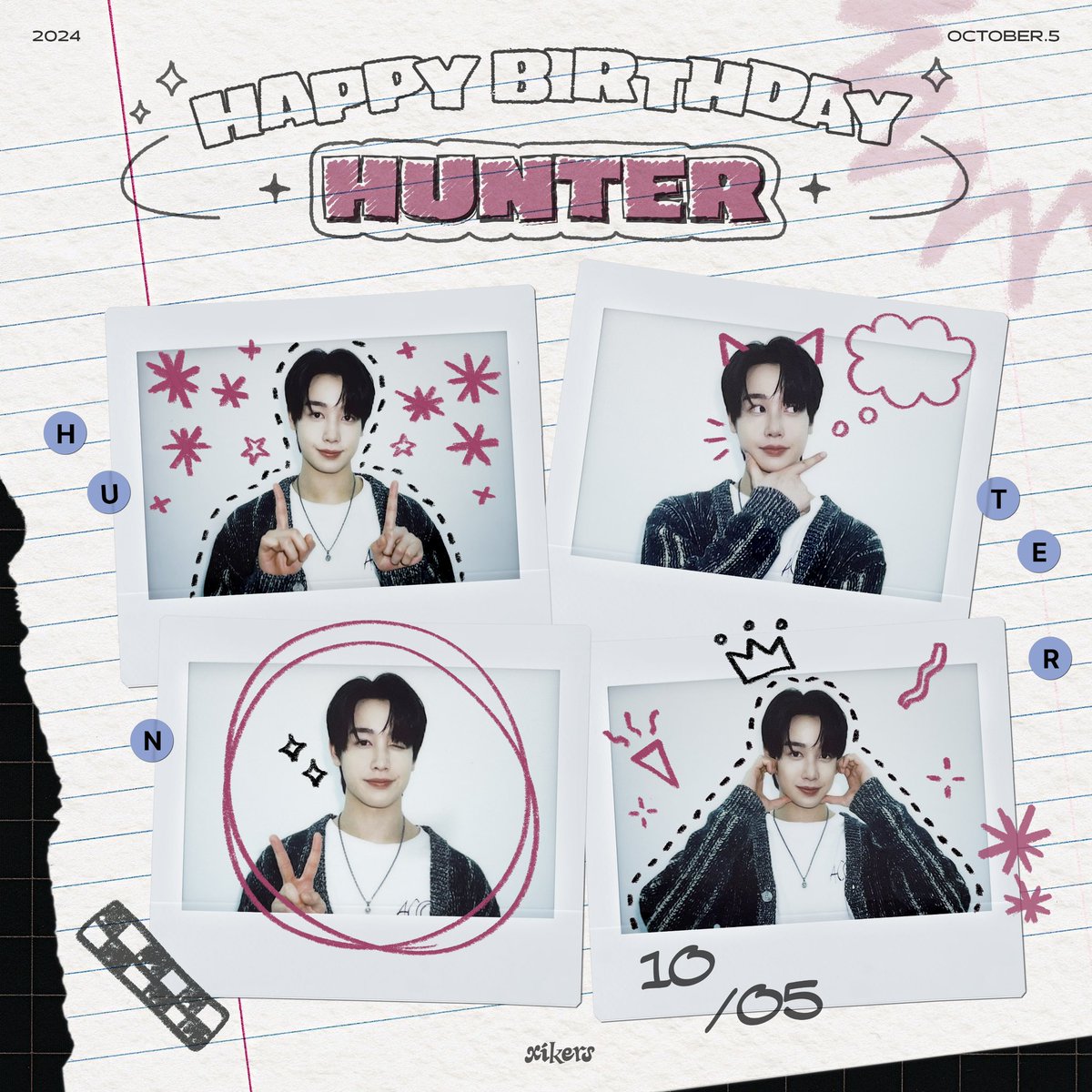 [🎂] HAPPY HUNTER DAY
 
싸이커스 헌터의 생일을 축하합니다✨
헌터와 함께 행복한 하루 보내요🤩
 
#xikers #싸이커스 #헌터 #HUNTER
