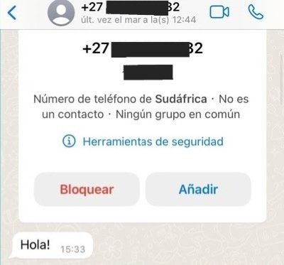 israeldiaz_r's tweet photo. Acabo de salir del trabajo y al arrancar el coche he recibido un whatsapp con el texto "Hola!" de un desconocido desde Sudáfrica.

Sé cómo funcionan estas nuevas estafas. Me dispongo a bloquearlo.

Recibo entonces otro mensaje: Para el motor y no toques el volante.

🧵🧵🧵🧵👇🏻👇🏻 https://t.co/T19VVIYXlY