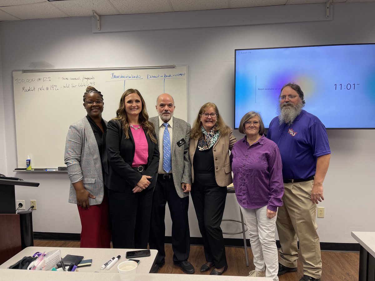 Thank you to the School of Business faculty for hosting two great representatives from the IRS earlier this week! Thank you to those representatives for letting students know about opportunities in the IRS Criminal Investigations unit!