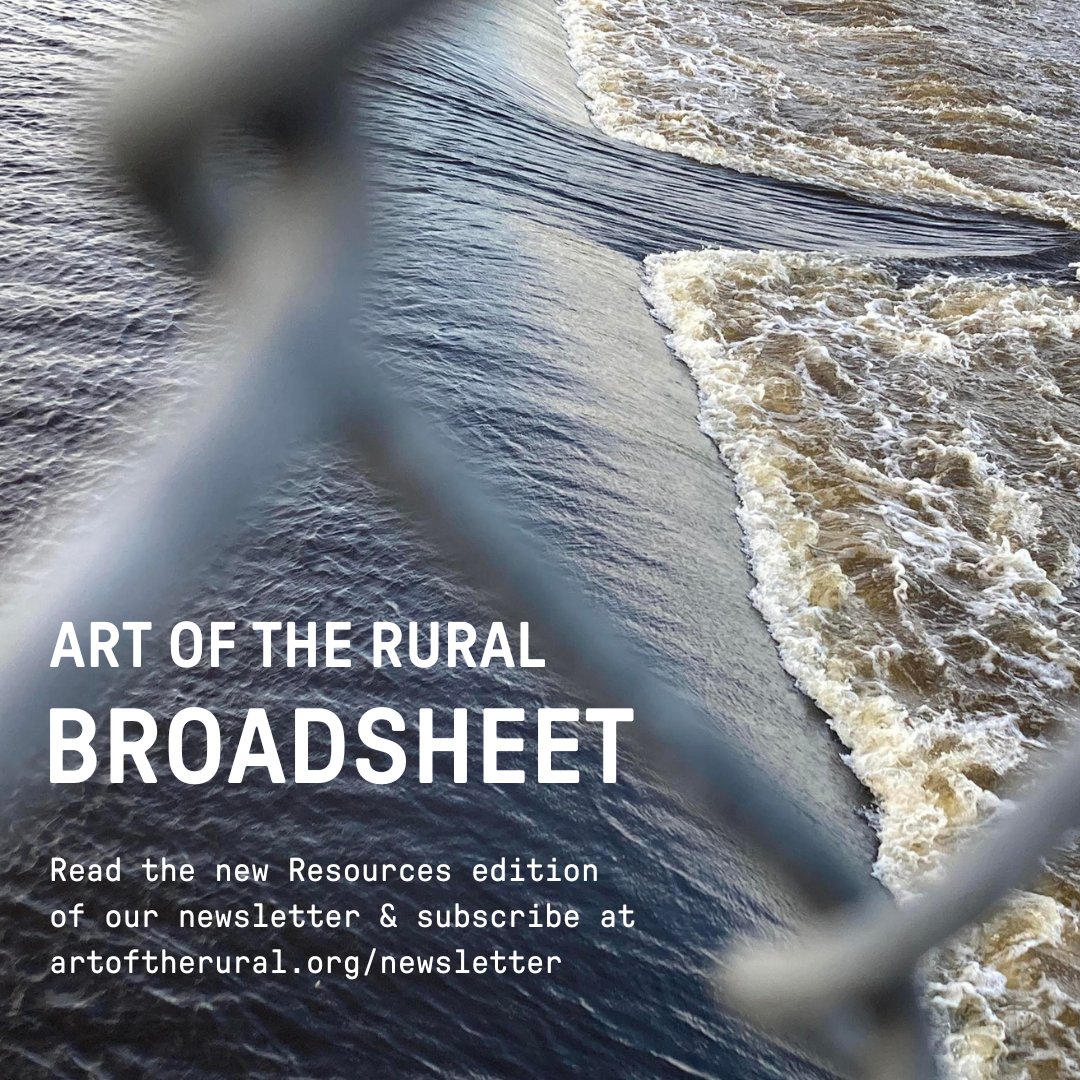 Check your inbox! 💌 We've just shared a new Resources edition of the Art of the Rural Broadsheet newsletter. Our staff has gathered exhibitions, articles, publications, films, podcasts, and more from across the field to share with you: mailchi.mp/artoftherural/…