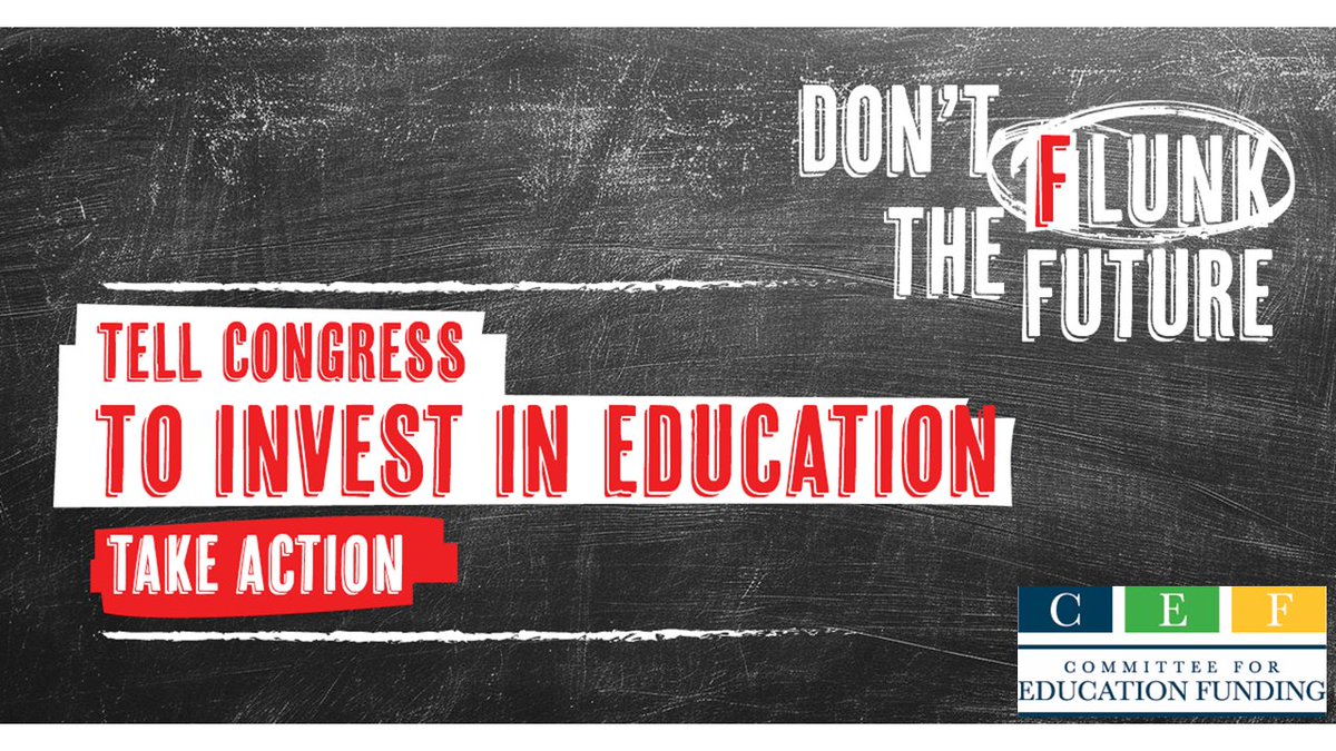 Cutting Education = Flunking the Future📉#DYK The House's bill slashes education funding for 2025, jeopardizing teacher jobs, classroom resources &amp; student aid. Don't flunk the future. Urge Congress to invest in education NOW at cef.org/advocacy/