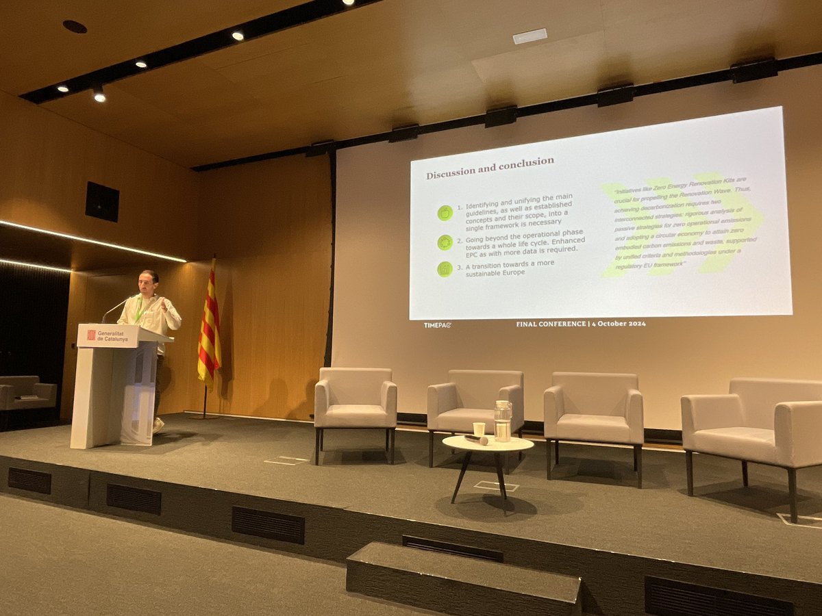 Timepac Project (@timepac) on Twitter photo The second session of the paper presentations is underway focusing on Renovation Passports - David Masip from <a href="/ETSABarcelona/">ETSAB</a> says guidelines on building renovations need to be unified into a single multi-objective framework. #RenovationWave The second session of the paper presentations is underway focusing on Renovation Passports - David Masip from <a href="/ETSABarcelona/">ETSAB</a> says guidelines on building renovations need to be unified into a single multi-objective framework. #RenovationWave