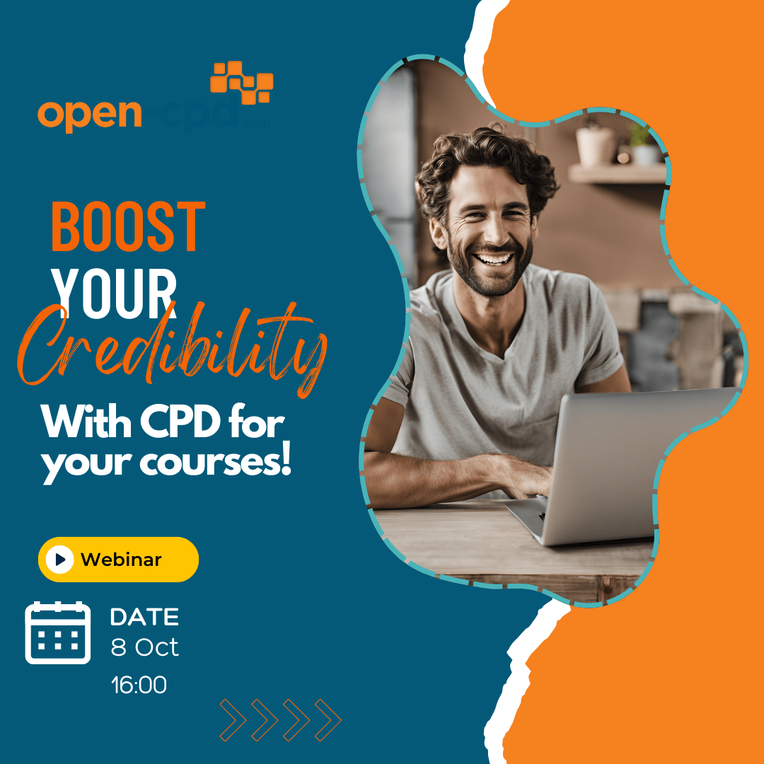 Open_cpd's tweet image. 💻 Learning made easy! Register for our Open CPD Webinar from the comfort of your home! 📚#TrainingExcellence #OpenCPD linkedin.com/events/buildin…