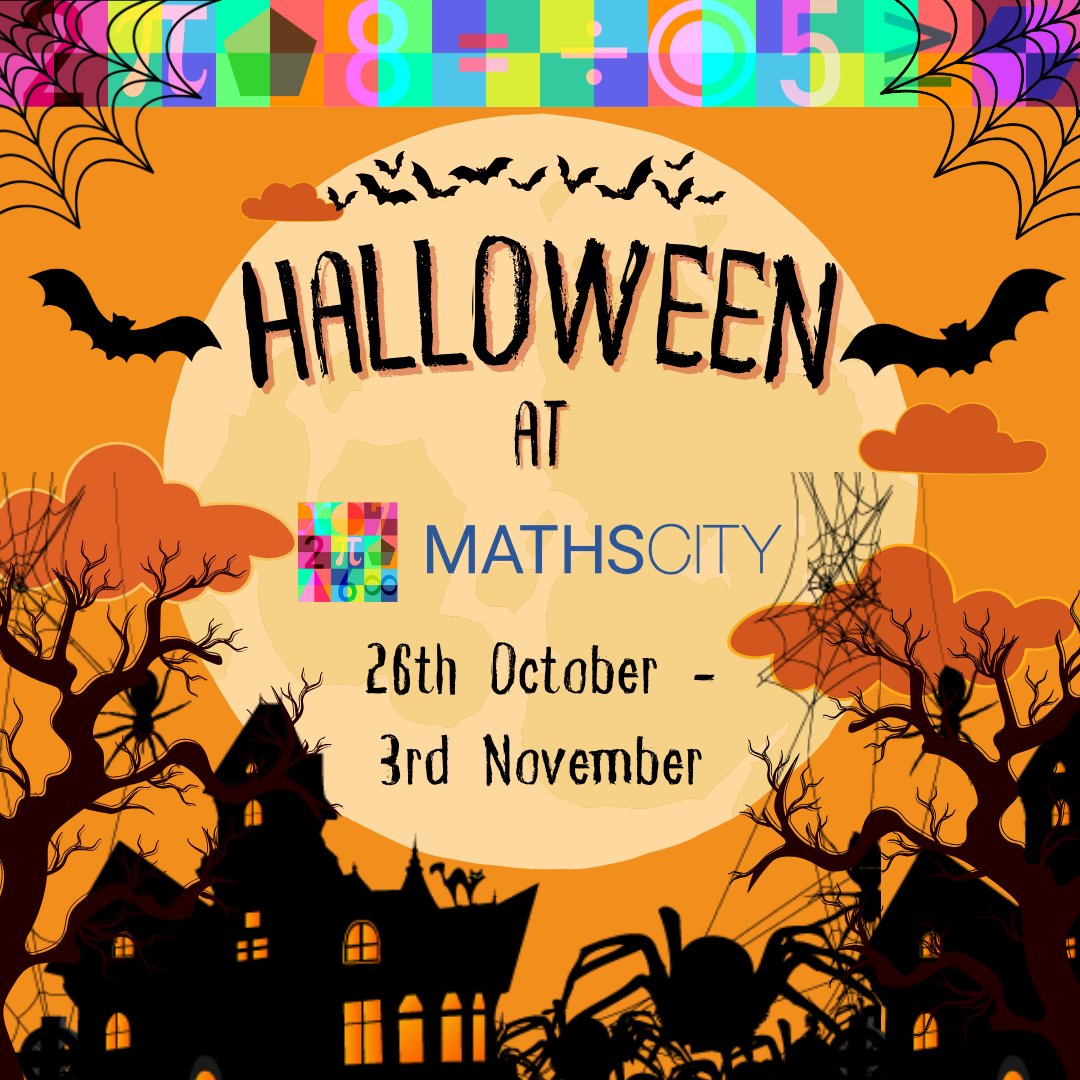 MathsCityLeeds's tweet image. Spooky season is almost upon us, and MathsCity is gearing up for some frighteningly mathematical activities every day this October half term…

Book now for between 26 October and 3 November at: mathscity.digitickets.co.uk/tickets

#maths #MathsCity #MathsWorldUK #Leeds #Yorkshire #Halloween