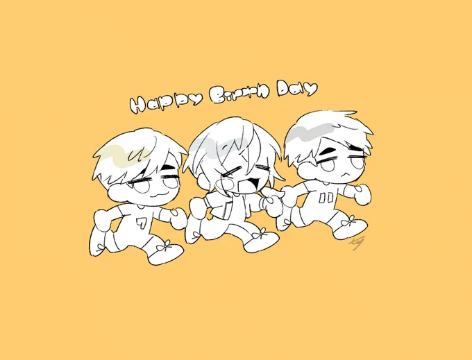 ニキも侑も治も、誕生日おめでと～～!!