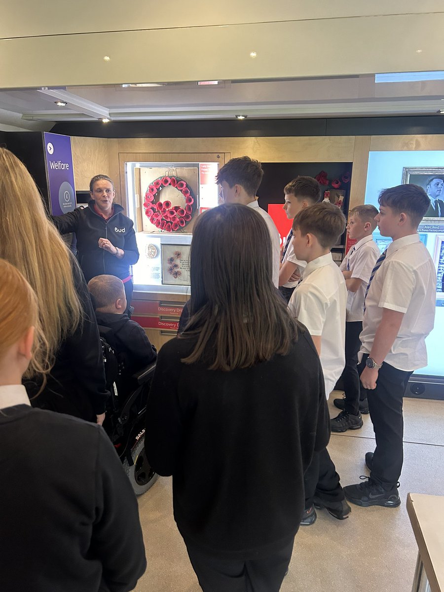 Thanks to Mrs McKenzie our pupils across the school had a brilliant time in the BUDBUS with <a href="/poppyscotland/">Poppyscotland</a> They received a brilliant input about the Poppy story. Our pupils even got to make their own poppy. <a href="/theparkmains/">Park Mains High</a>