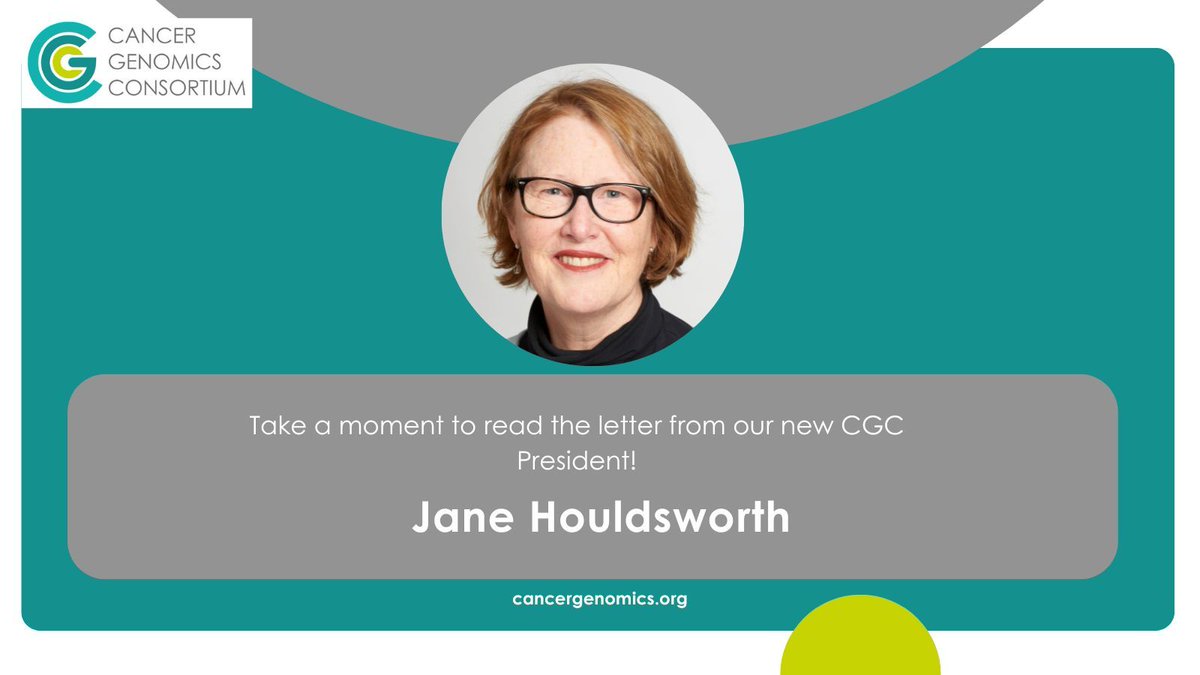 Please take a moment to read the message from our newly appointed President at CGC: cancergenomics.org/letter_from_th….