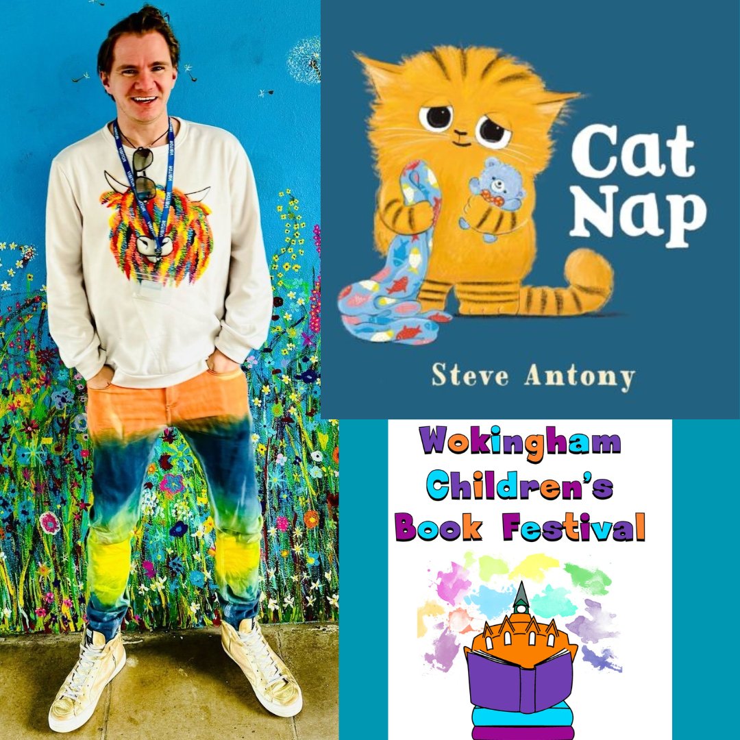 WBC_Libraries's tweet image. Join bestselling author and illustrator Steve Antony for a fun and interactive reading of his latest picture books, Cat Nap and Bird Bath. 
All tickets must be booked here: wokingham-tc.gov.uk/bookfest/book-…
@wokinghambc #lovewokingham
#wokinghamchildrensbookfestival #bookfestweekend