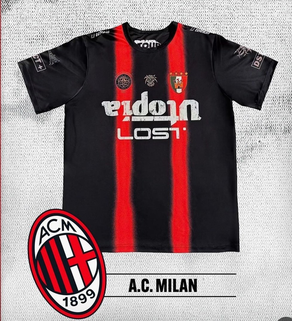 Travis scott ha creato una maglia da calcio per ogni paese e città in cui è stato in tour

chissà perché Milano l'ha fatta rossonera e non merdazurra