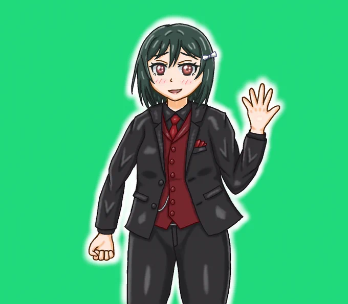 #三船栞子生誕祭2024 去年描いたジャグ栞子を再掲ᶘイº⇁ºナ川ちなみにサインなしのウルトライブ!絵はこの栞子が最後です新規絵は今日中に提出します 