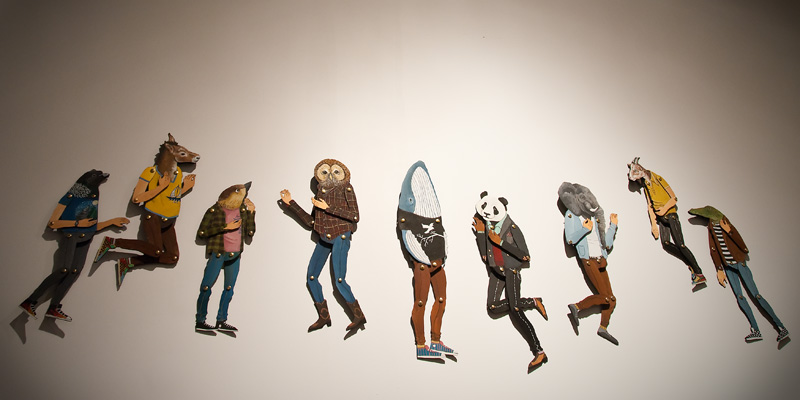 EasternBlocMtl's tweet photo. A few shots from 2009's group exhibition "Espèces vulnérables". 🐘🐼🦉🐋 #WorldAnimalDay2024 https://t.co/1JvRsUKEIf