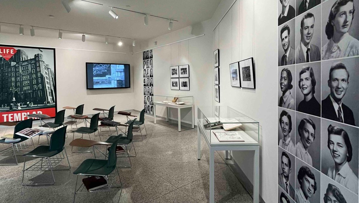 Explore a hundred years of Temple yearbooks in this hands-on exhibit presented by Temple Libraries' Special Collections Research Center.

Open until December 6th from the hours of 8 AM - 8 PM Monday-Friday. 

Learn more here: library.temple.edu/exhibitions/li…