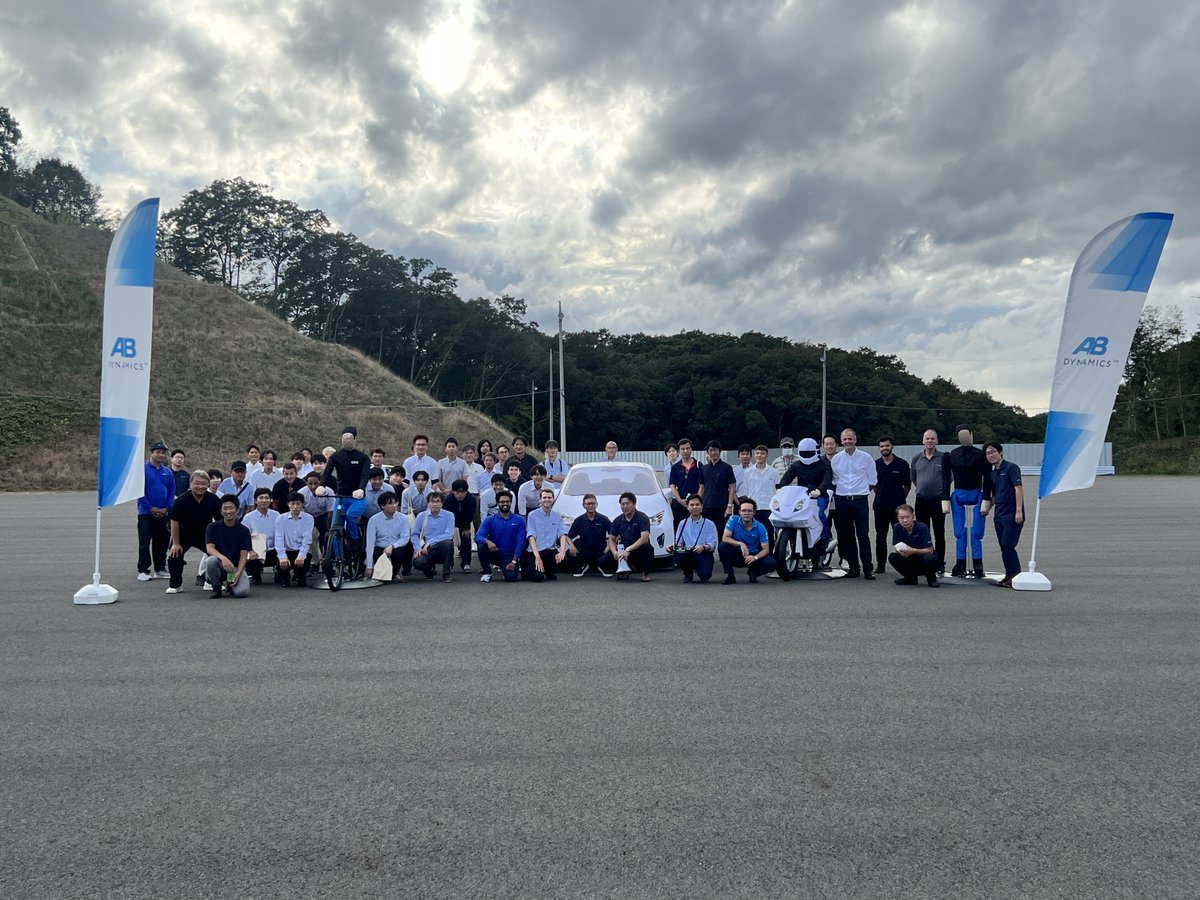 Today, our AB Dynamics team in Japan 🇯🇵 hosted over 50 customers at an exclusive Open House at the JARI proving ground. Guests enjoyed live presentations, hands-on demos of our latest innovations, and a sneak peek at DRI’s latest Soft 360 target. 

#OpenHouse #ADAS #AV