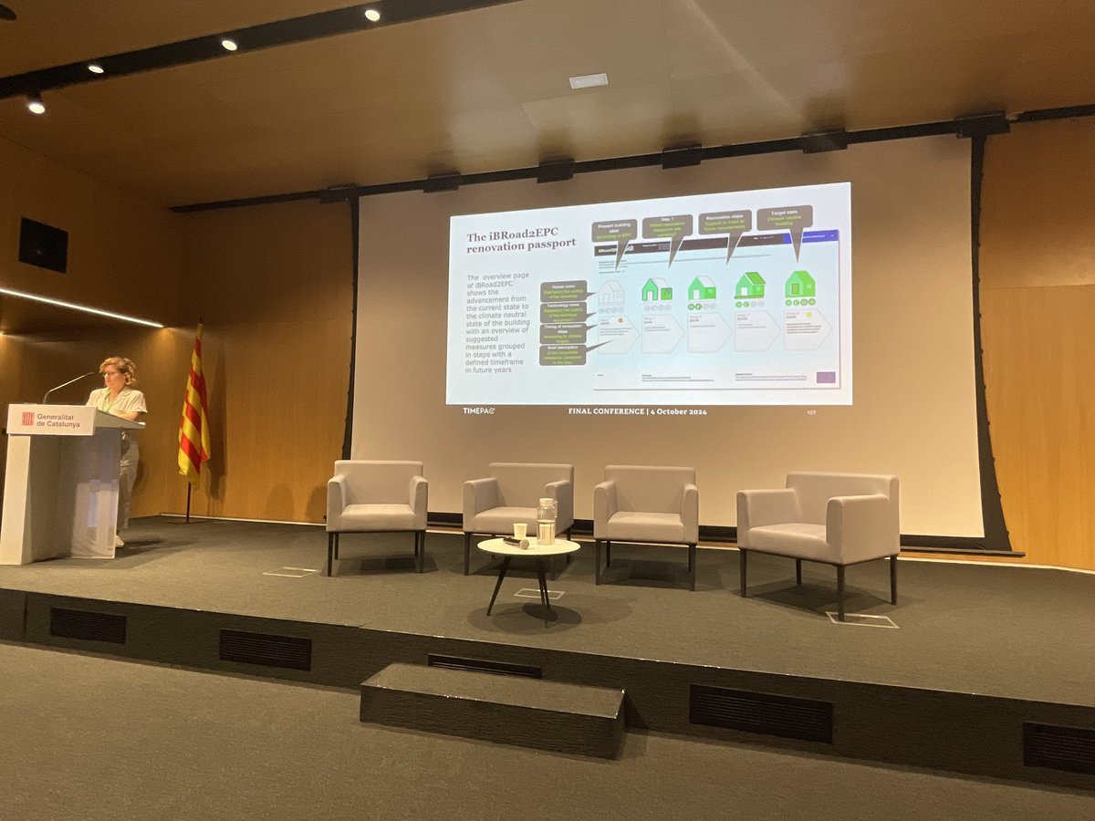 Timepac Project (@timepac) on Twitter photo Euralia Figuerola from <a href="/GBCEs/">Green Building Council España</a> and Elftheria Touloupaki from <a href="/Aristoteleio/">Α.Π.Θ.</a> share their work on renovation passports implemented in the frame of sister project <a href="/H2020iBRoad2EPC/">iBRoad2EPC (follow-up to iBRoad project)</a> Euralia Figuerola from <a href="/GBCEs/">Green Building Council España</a> and Elftheria Touloupaki from <a href="/Aristoteleio/">Α.Π.Θ.</a> share their work on renovation passports implemented in the frame of sister project <a href="/H2020iBRoad2EPC/">iBRoad2EPC (follow-up to iBRoad project)</a>