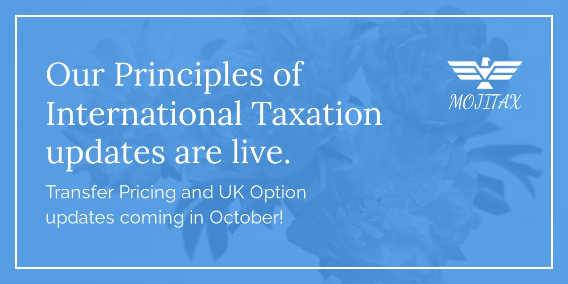 📚 Course update! Principles of International Taxation materials are now updated. 🎓 Transfer Pricing and the UK Option coming this October! Stay prepared with the latest insights.

 #TaxCourses #InternationalTax #TransferPricing #UKTax