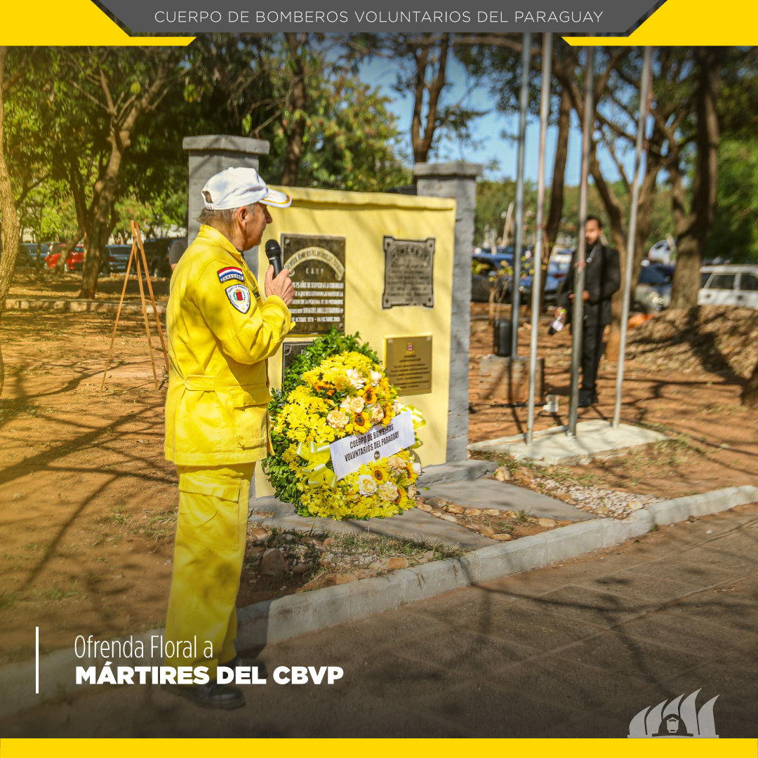 Ofrenda floral en honor a los Mártires del #CBVP

» Tte. BVC Óscar Alberto Gómez Arévalo
» Tte. BVC Manfred Christian Emhart Vuletic
» Tte. BVC Alberto Ramón González Zárate
» Tte. BVC Alcide Amarilla Rolón