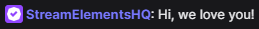 StreamElements tweet media
