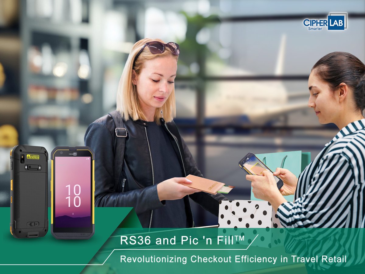 Say goodbye to slow service speeds and hello to the effective mobile verification solution! A Taiwanese travel retail store that employs CipherLab's RS36 and Pic 'n Fill OCR Technology to improve the checkout process and speed up passport scanning.

📷bit.ly/3BFHxEk
