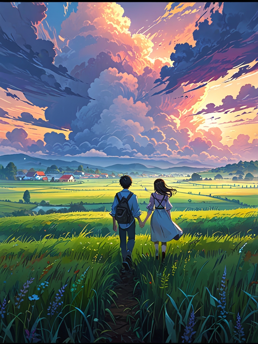 "Young couple walk through misty fields in the early morning countryside, the fog swirling around their feet. The soft light of dawn filters through the fog, creating a mysterious and peaceful atmosphere as they explore"
🌻☀️🍃
#AIart #DigitalArt #Aiartist #Aiartcommunity