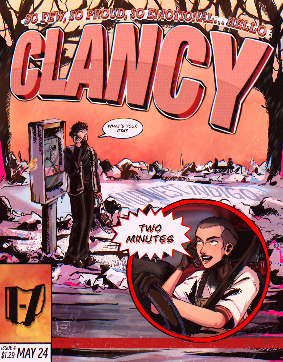 arcadenoises's tweet photo. If Clancy songs had comic book covers: Issue #4 Midwest Indigo 

+plain version below
#cliqueart #twentyonepilots https://t.co/poBuhSq19K