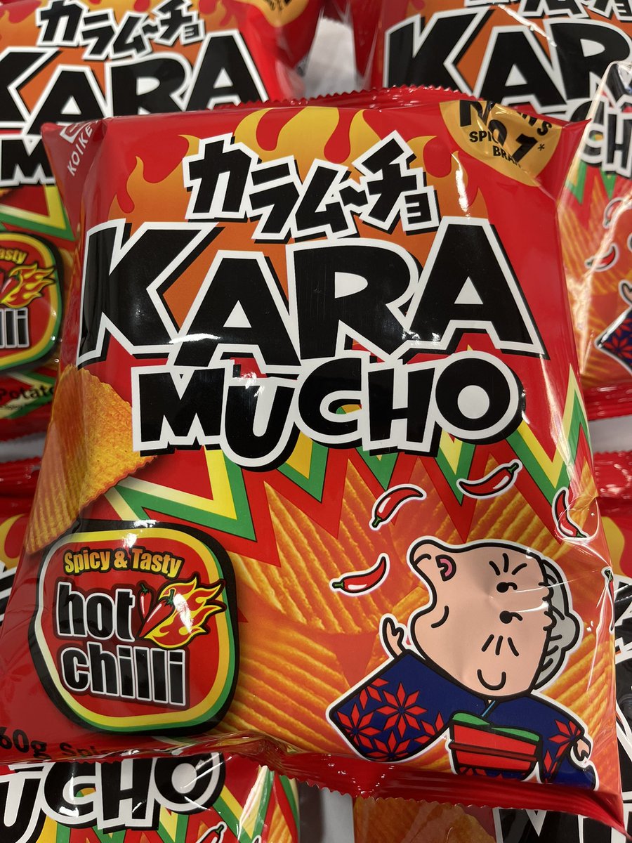 Henriedyb's tweet image. 🔥 Les Kara Mucho, c’est le n°1 des chips épicées au Japon 🇯🇵 ! Tasty &amp;amp; spicy, elles réveillent les papilles des amateurs de sensations fortes 🌶. Qui est prêt à relever le défi ? #KaraMucho #SpicyChips #GoûtJaponais