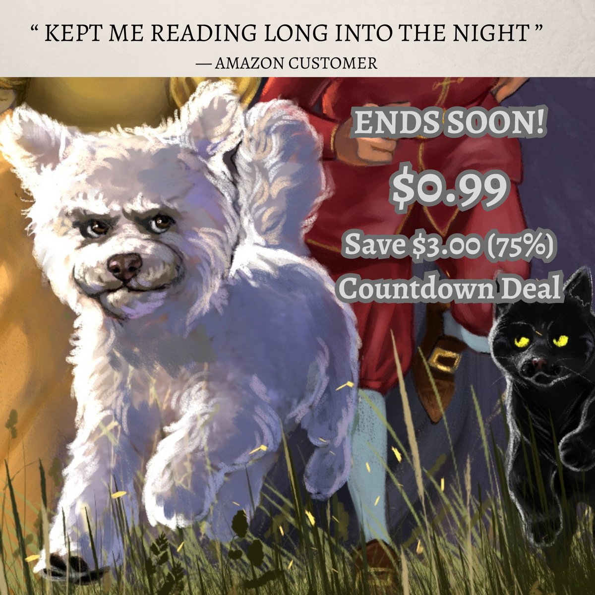 Inconceivable. For a limited time, A Leap into Darkness is just 99 cents!

amazon.com/Leap-into-Dark…

#kidslit #mglit #booksale #99cents #bookstagrammer #books #instabooks #dog #cat #hope #fantasy #courage #faith