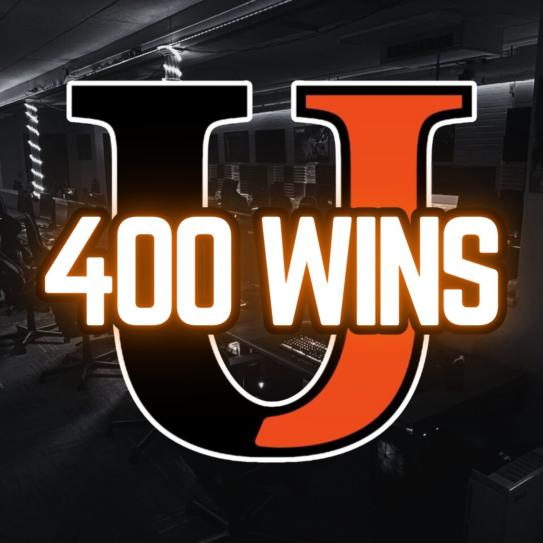 With 2 wins last night the UJ Esports team has secured its 400th overall program win! Thank you all so much for all of the support over the last 8 years. We're incredibly proud of what we've accomplished and we're looking forward to the future. 500 is next!