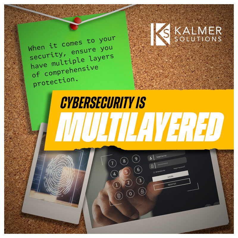 KalmerSolutions's tweet image. Myth: Antivirus software is enough to protect your business.
Truth: A single layer of security isn&apos;t enough in today’s threat landscape. Your business needs a #multilayered approach because evolving threats demand more than just antivirus. #CybersecurityAwarnessMonth