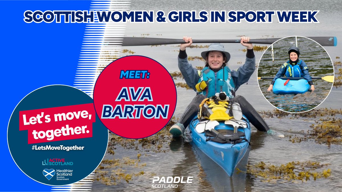 Scottish Women &amp; Girls in Sport Week
Meet: Ava Barton, 16
Role: Sea Kayak Leader, Young Ambassador &amp; Equality Group member
"I love teaching people to enjoy the water as much as I do! I also try to empower those who are from groups that are not the majority"
Go Ava!
#SheCanSheWill