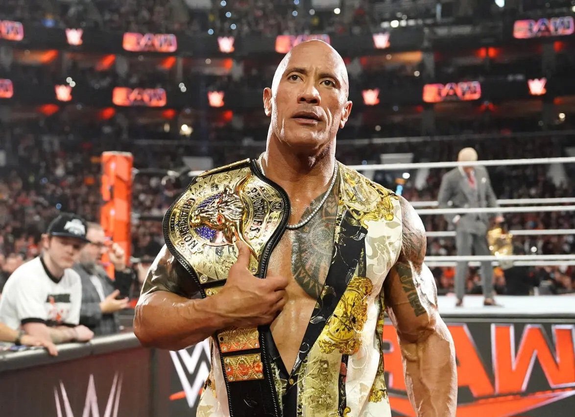 THE ROCK IS IN GEORGIA, THE SAME PLACE WHERE BAD BLOOD WILL TAKE PLACE TOMORROW.

IT'S HAPPENING 🔥🔥🔥