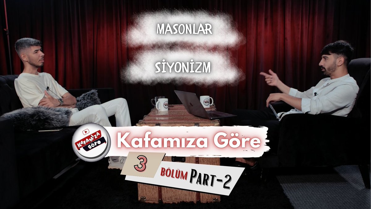 kafamiza_gore1's tweet photo. Kafamıza Göre 3.Bölüm (Part-2) Bugün saat 22:00 de yayında. Profildeki YouTube linkimizden izleyebilirsin. #kafamızagöreviral #anasayfa #kafamızagöre #siyonizm #mason #sohbet #eğlence #program #YouTube @jestyapim https://t.co/SAGM1NA496