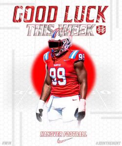 Thanks for the good luck <a href="/HanoverFTBL/">Hanover Football</a> <a href="/MTHEO12/">Matt Theobald</a>