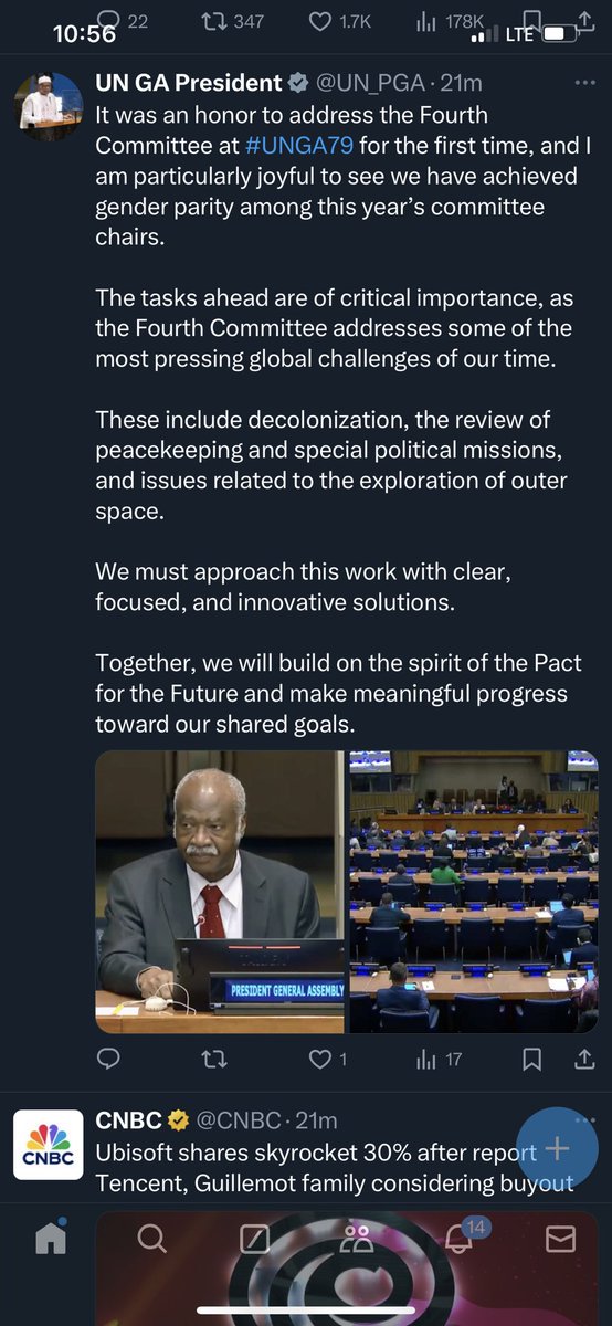 BohHerbert's tweet photo. @UN⁩ dereliction of duty on world peace, security &amp; decolonization persists. #UNGA79 chair, Yang, carrying water for colonist #PaulBiya, clownishly fetes parity of chairs. Surely parity can’t uphold ⁦Vote4Independence in #SouthernCameroons &amp; #Somaliland. https://t.co/wdLjitMeld