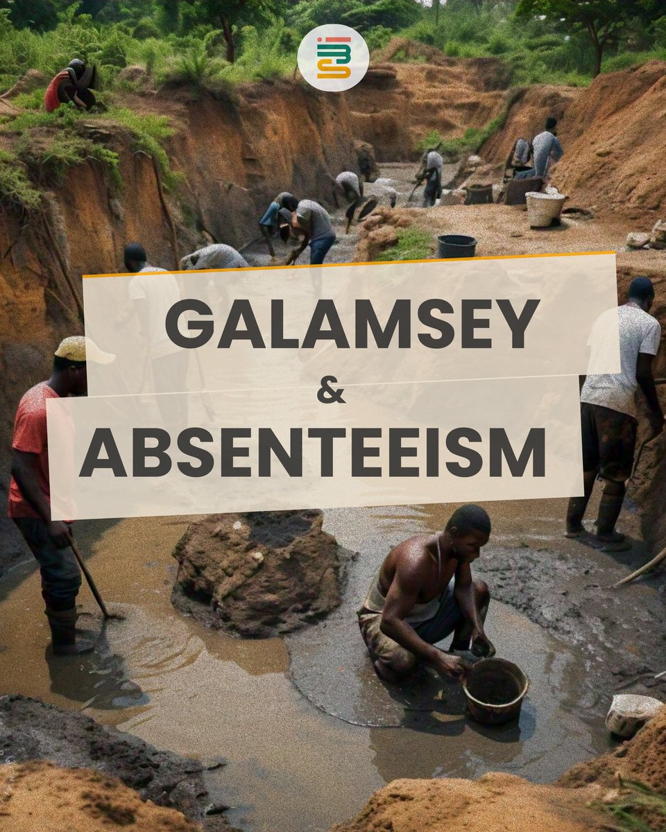 _IBSConsulting's tweet photo. More Than Just Water Bodies. 

The cascading effects of Galamsey go beyond just pollution. A NAGRAT report has mentioned that it also causes absenteeism in mining communities. 

“Galamsenteeism” is the word we have coined to represent the phenomenon of staying away from school to participate in illegal mining. 

#EndGalamseyNow