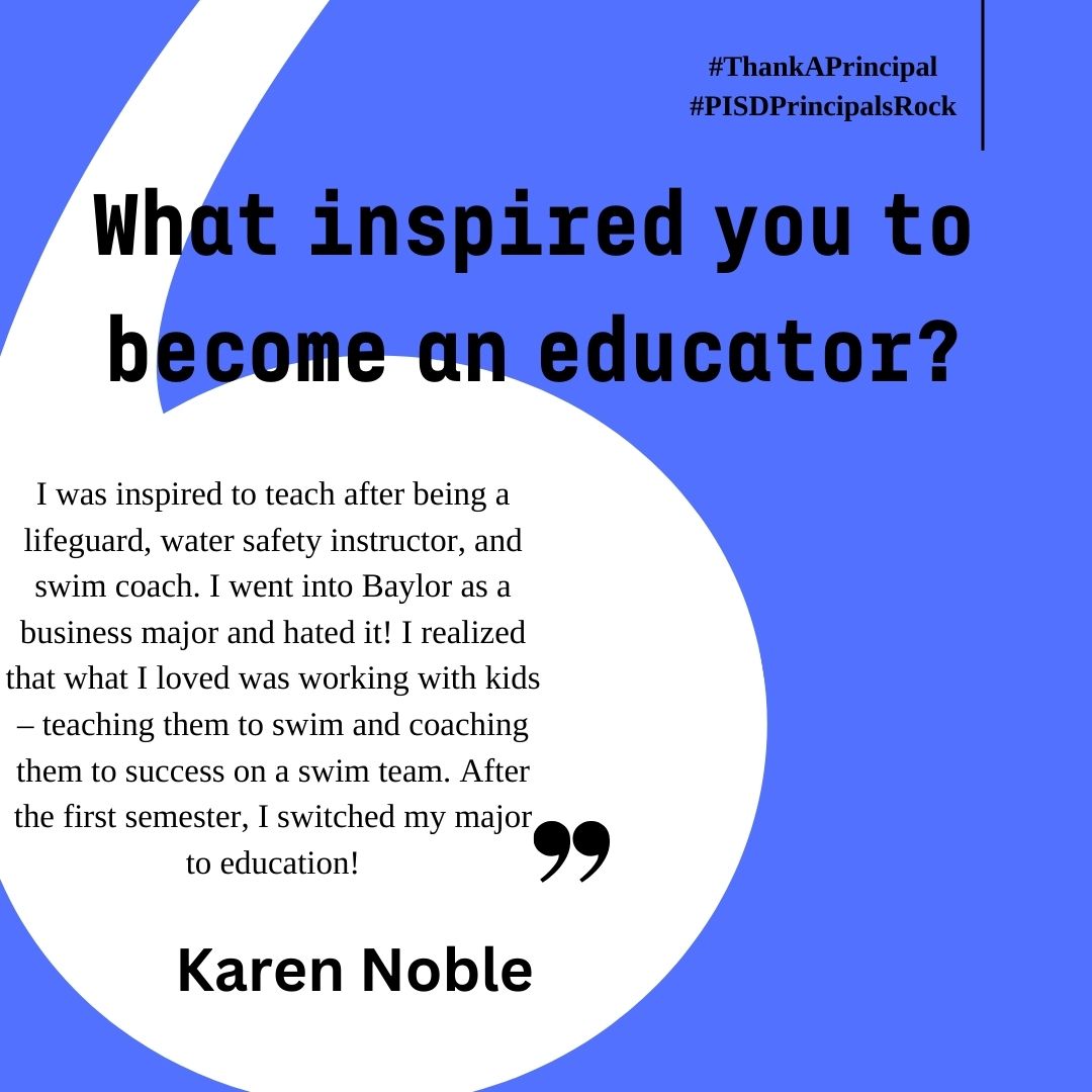 We are still celebrating Principal appreciation month, thank you Mrs. Noble for your hard work at AMS! We appreciate you! #TeamPlanoISD #ThankAPrincipal